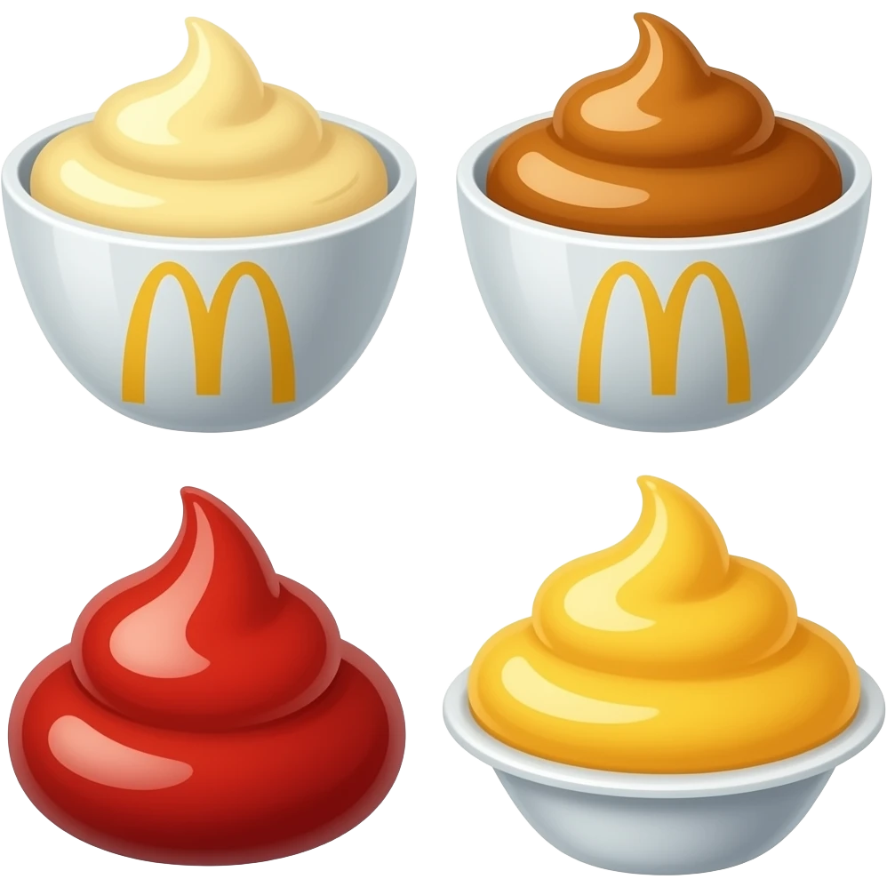 McDonald's sauces emoji