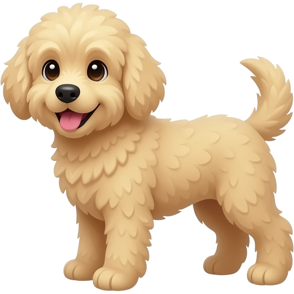 goldendoodle dog emoji