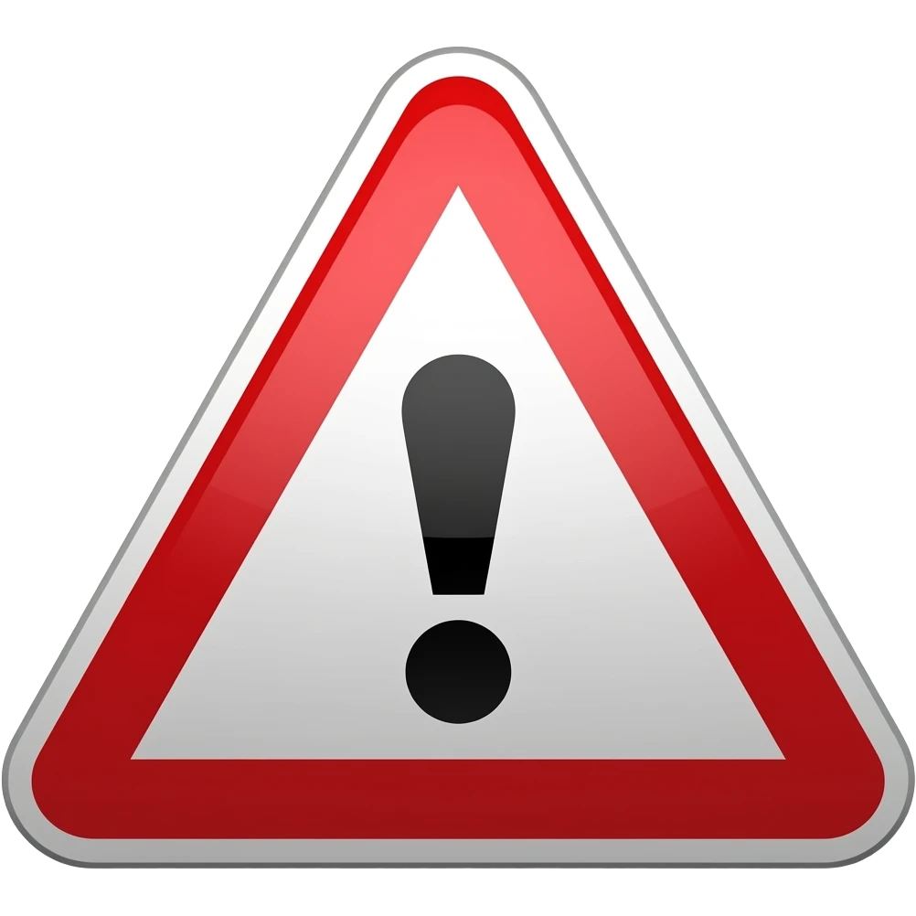 Stop ahead warning sign emoji