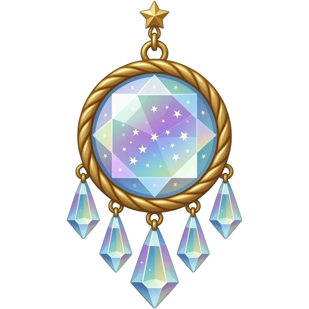 Sparkly glittery aesthetic Iridescent hanging crystals suncatcher hanging crystals and tiny stars aesthetic s emoji