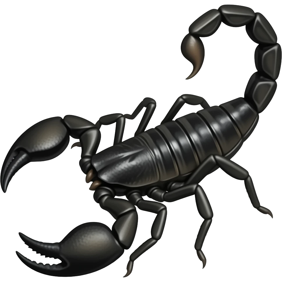 Asme un scorpion negro emoji