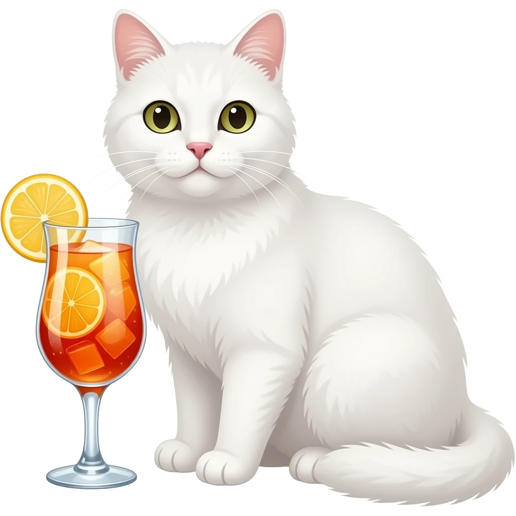 aperol spritz white cat emoji
