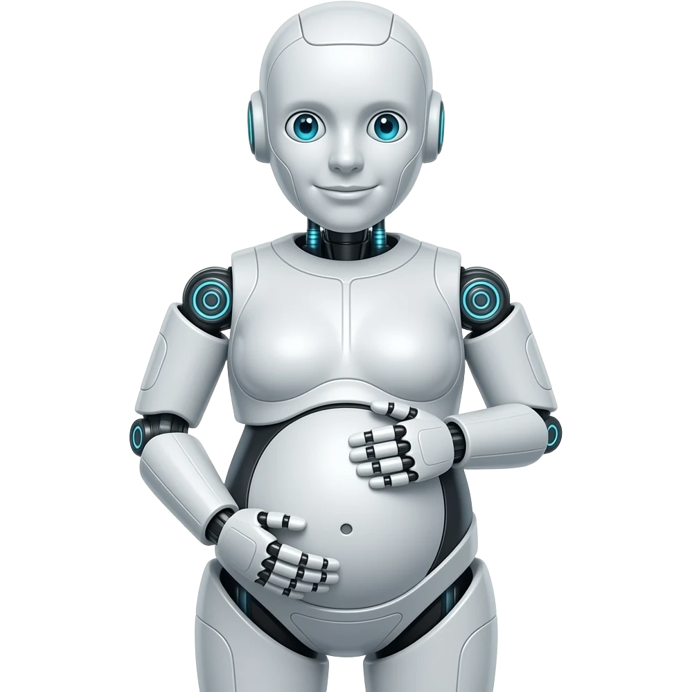 robot Pregnant emoji