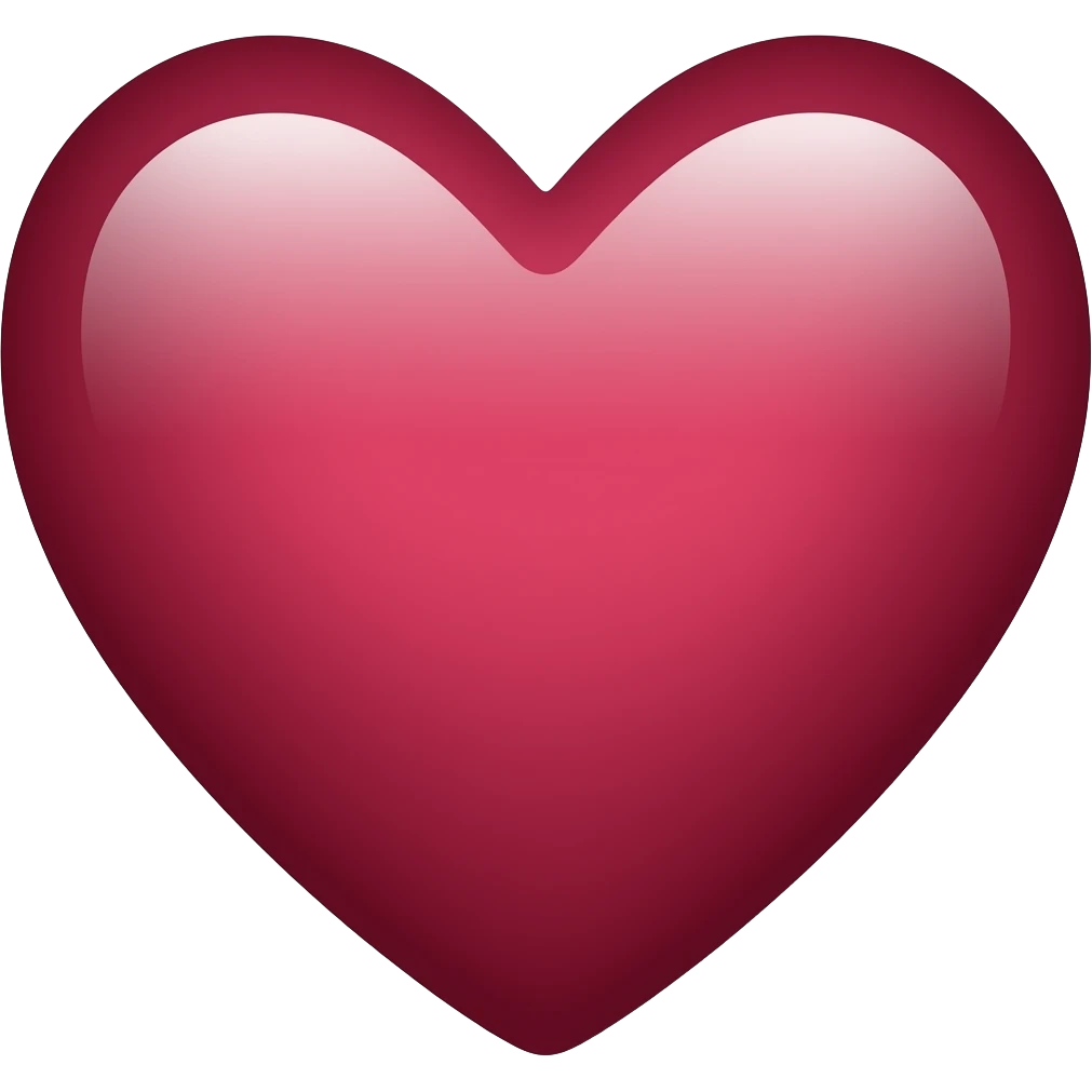 Maroon heart emoji