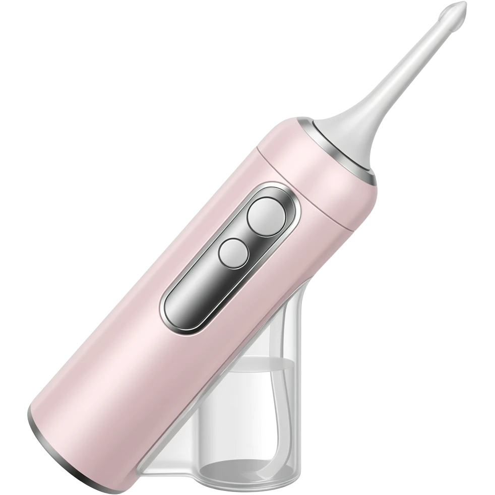 light pink, electric waterflosser emoji