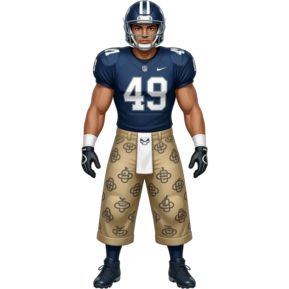 sacking a quarterback emoji