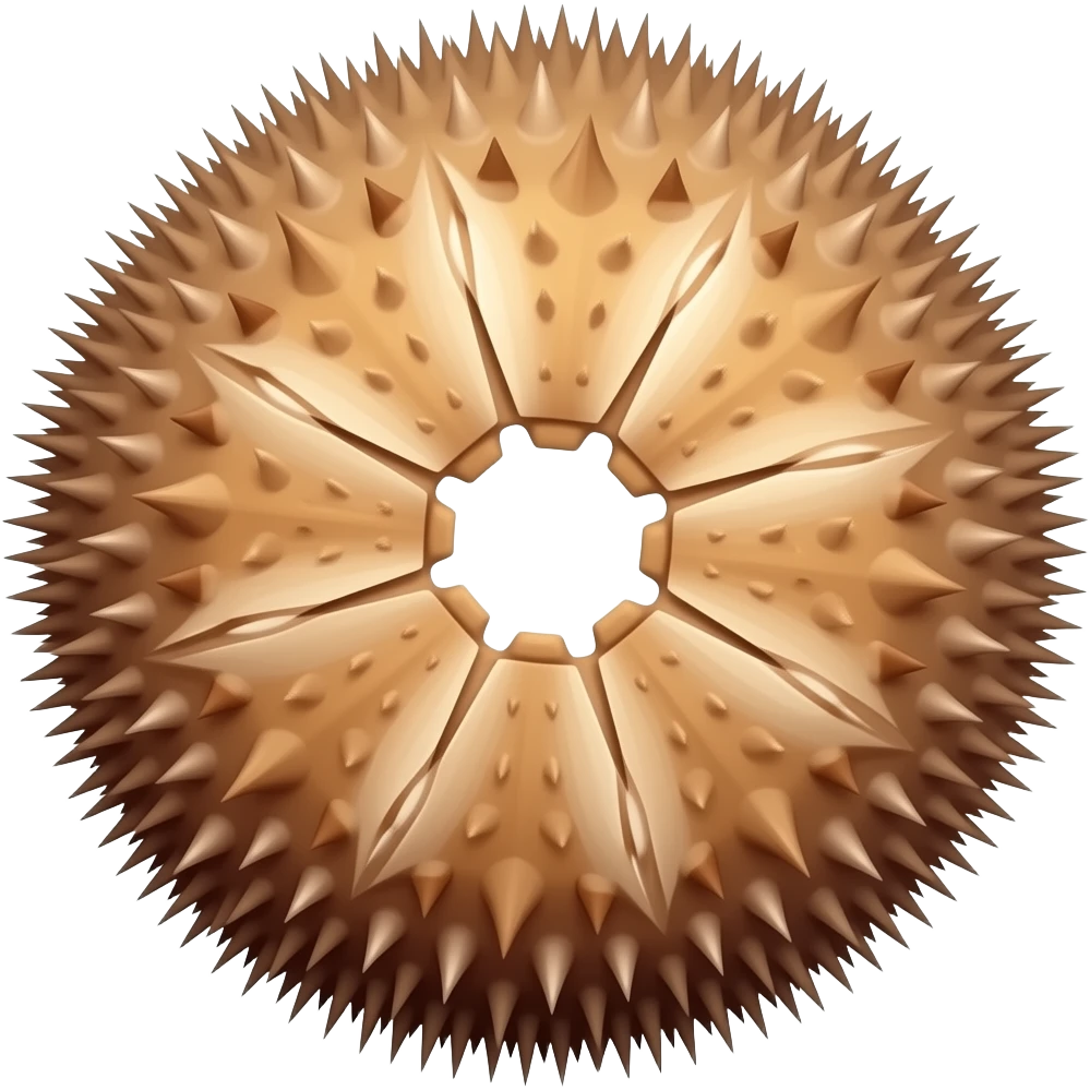 Sea urchin emoji