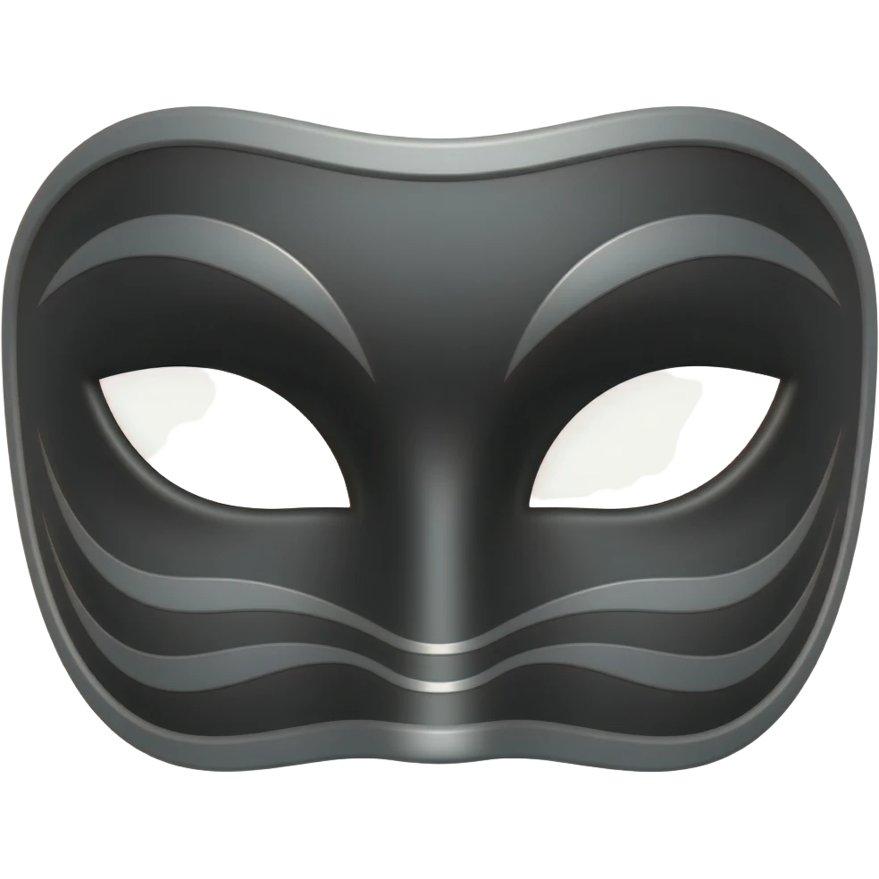 Black Masquerade mask emoji