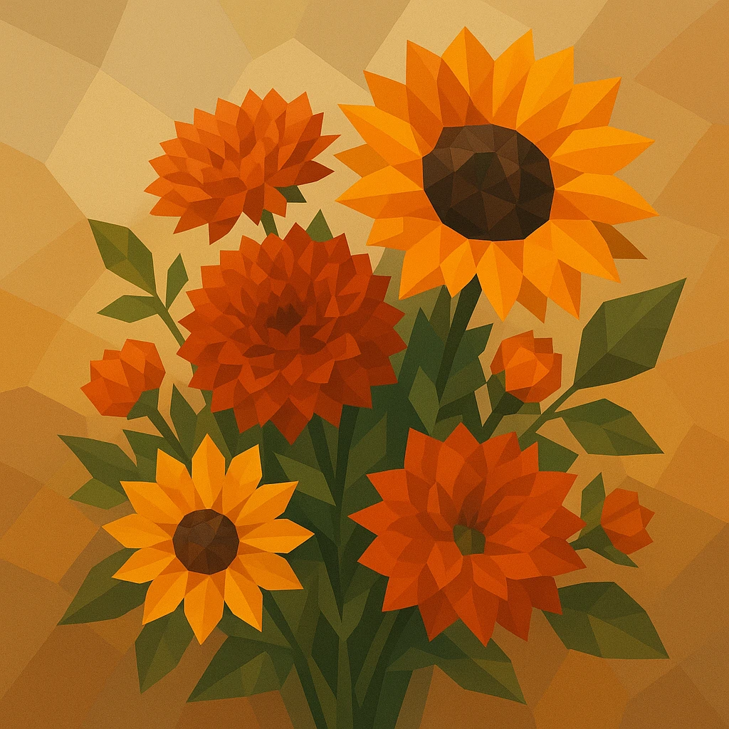 autumn flowers emoji