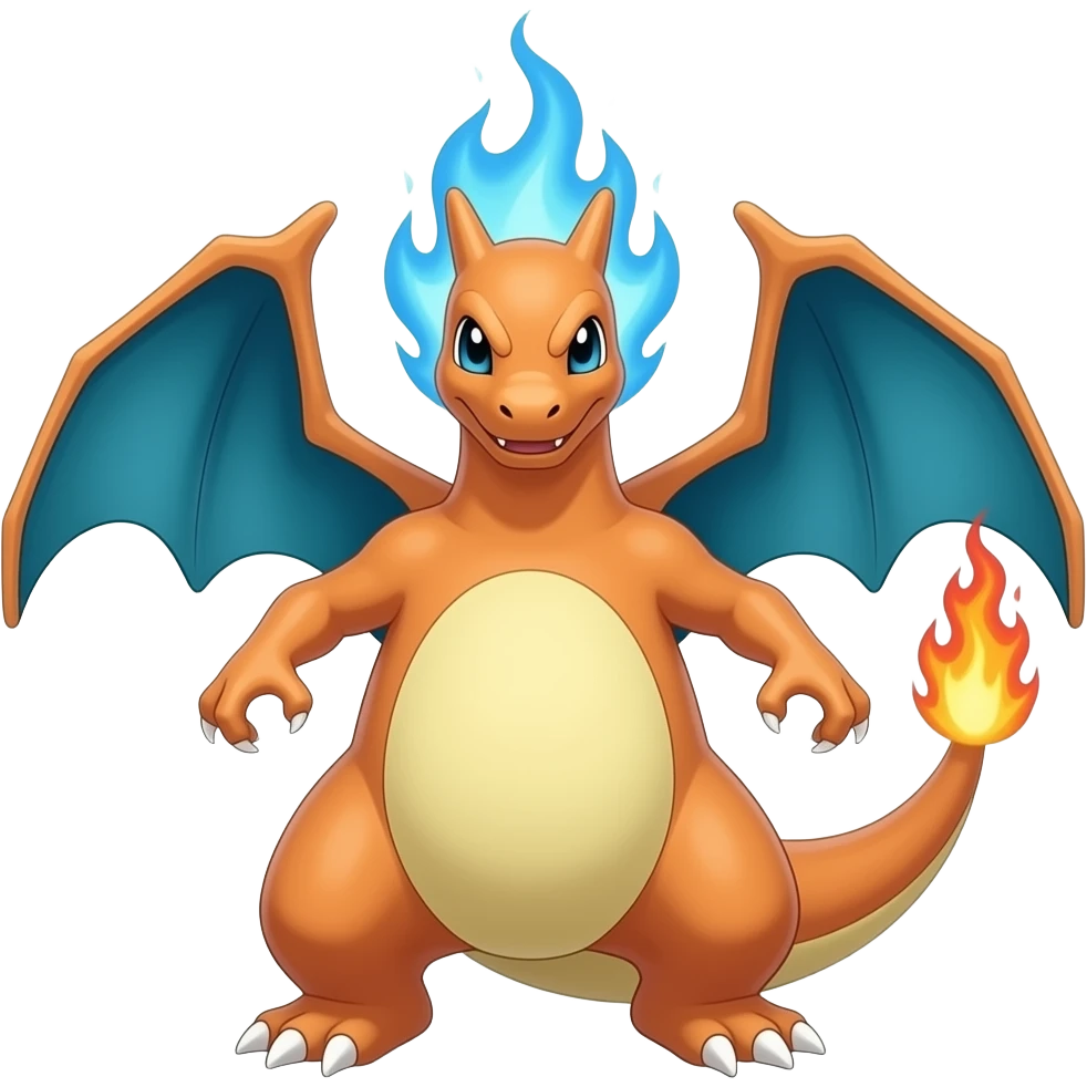 Charizard blue mighty emoji