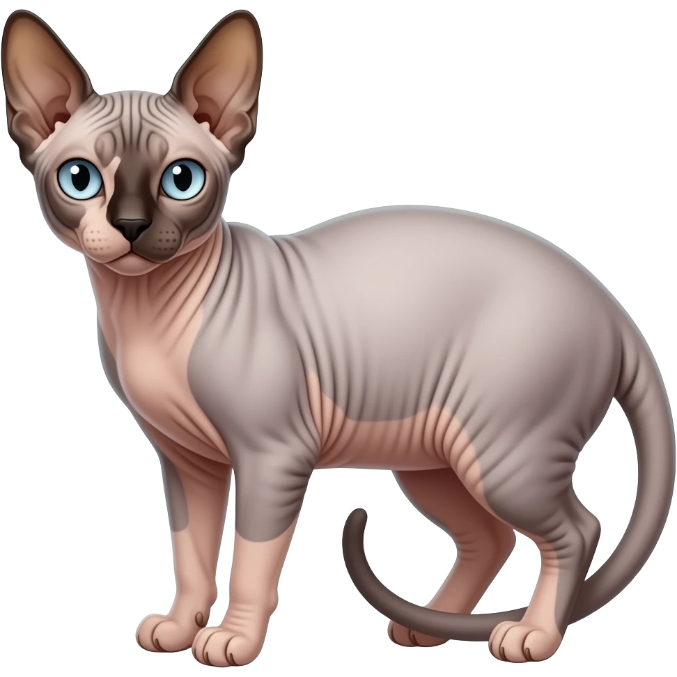 Hairless cat emoji