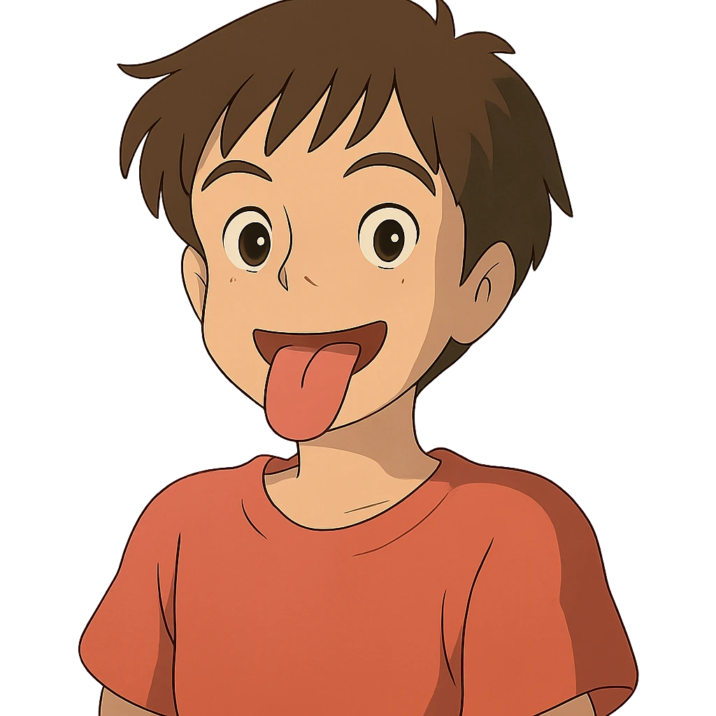 person sticking out tongue emoji