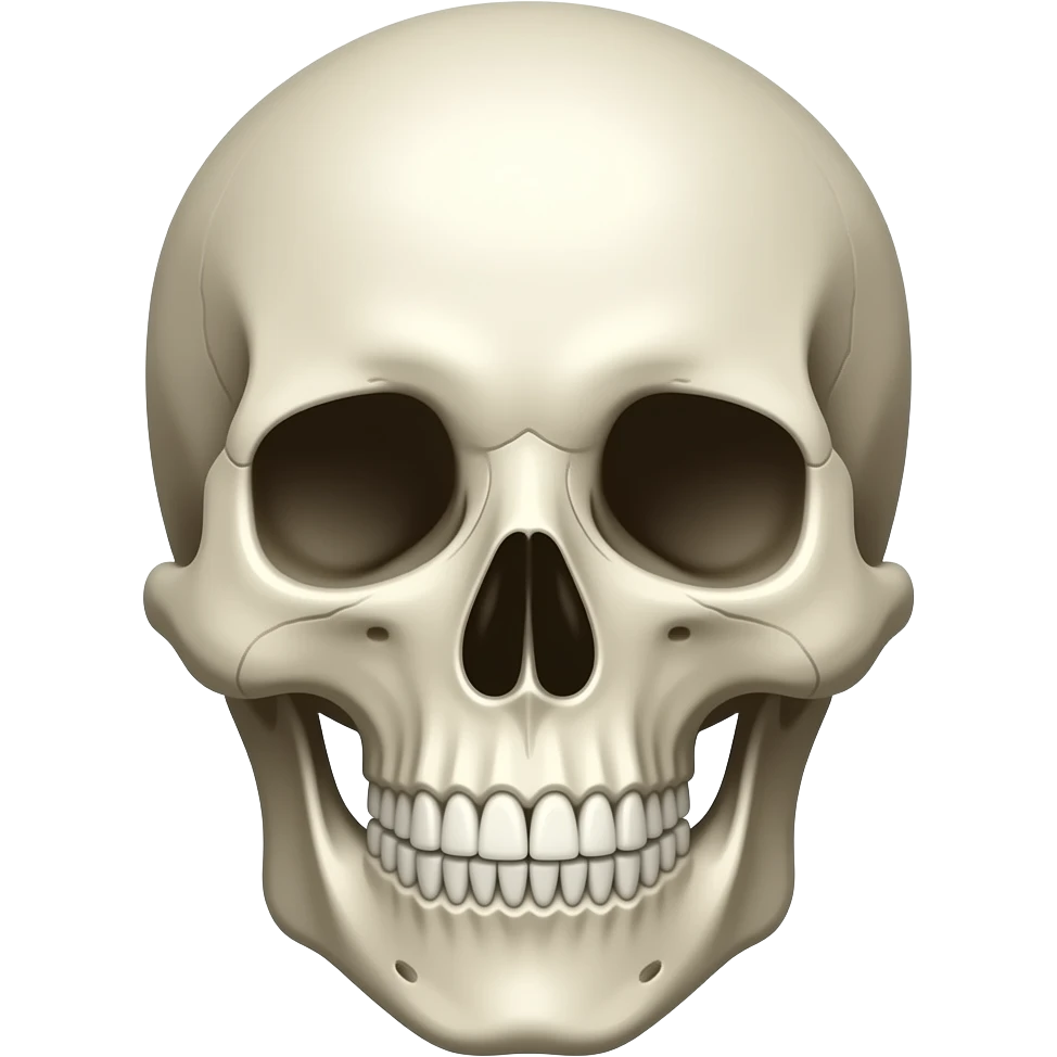 Smiling skull emoji
