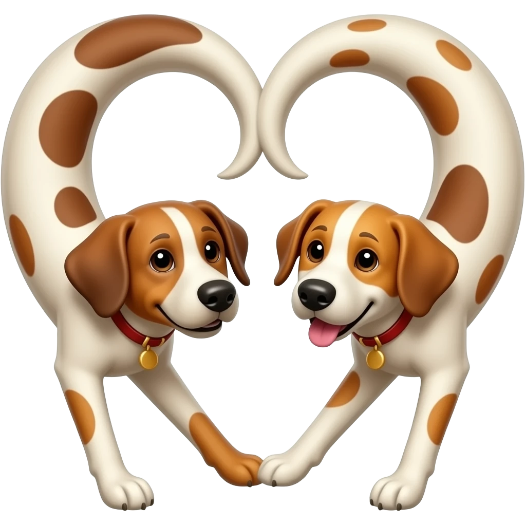 Heart dogs emoji