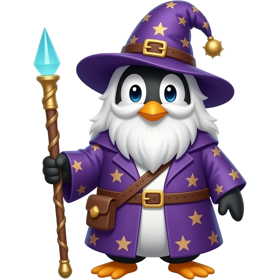 Penguin Wizard emoji