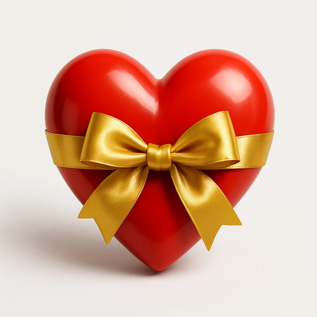 heart with a bow emoji
