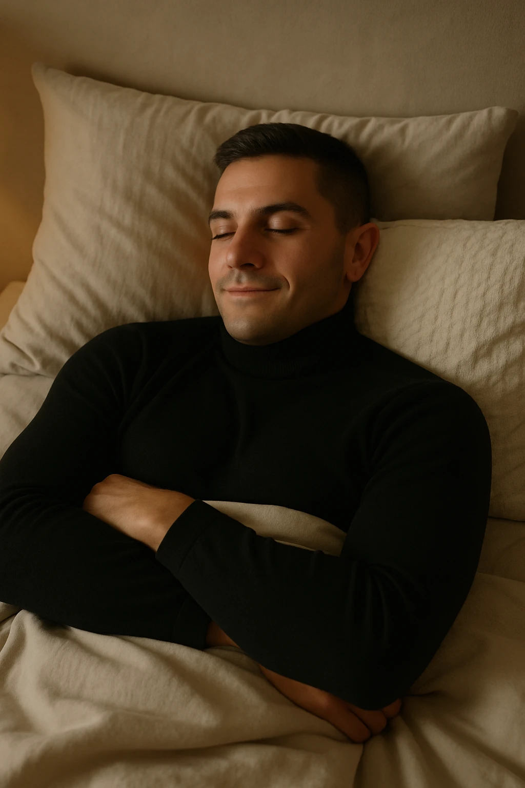 uomo che fa il riposino e dorme bene emoji