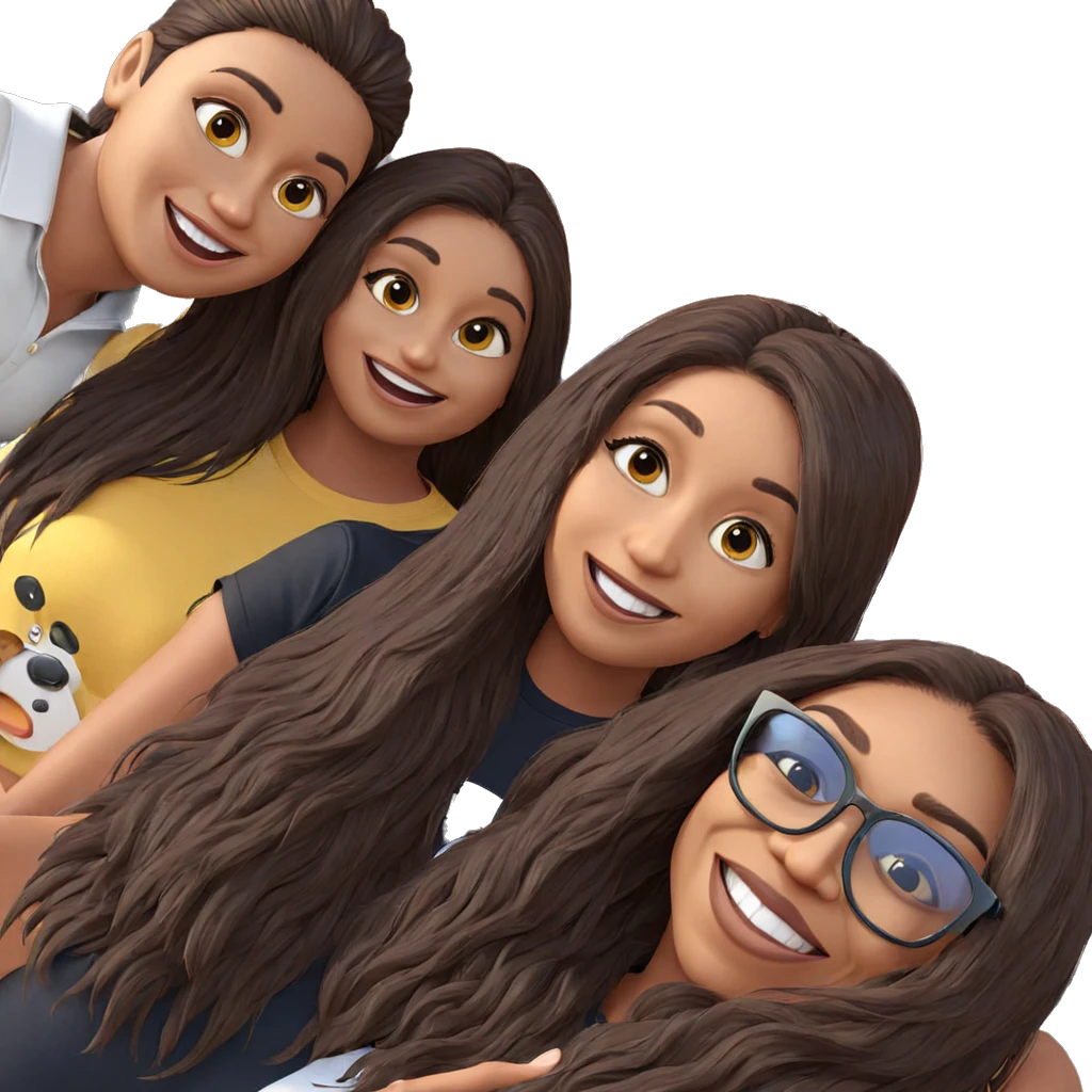 happy friends enjoying the sun emoji