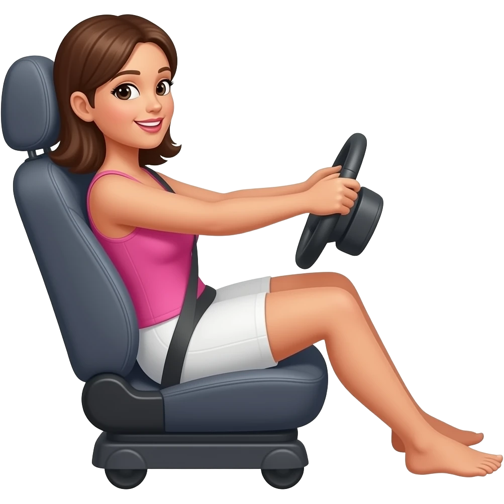 힐링 드라이브 즐기는 여성 emoji