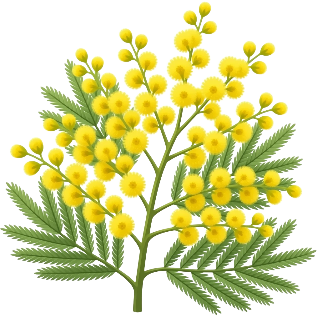 mimosa flat design emoji