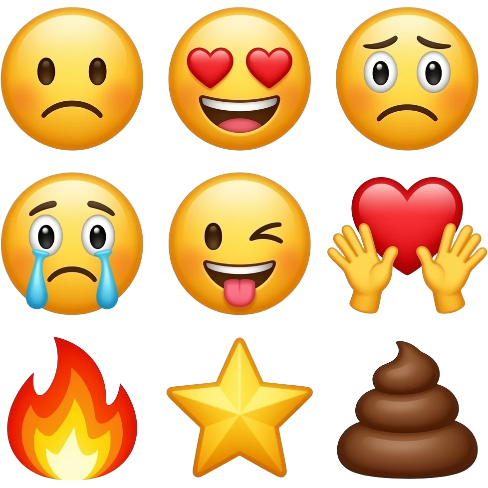 Create all kind of emojis from this example emoji