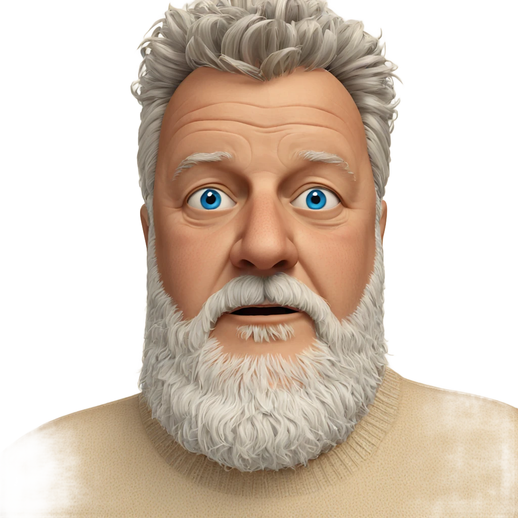 old man with blue eyes emoji