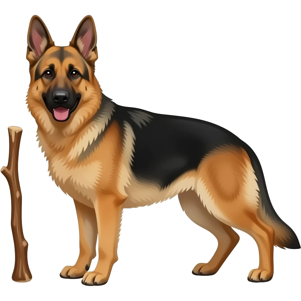 Un Berger avec un bâton et un grand emoji