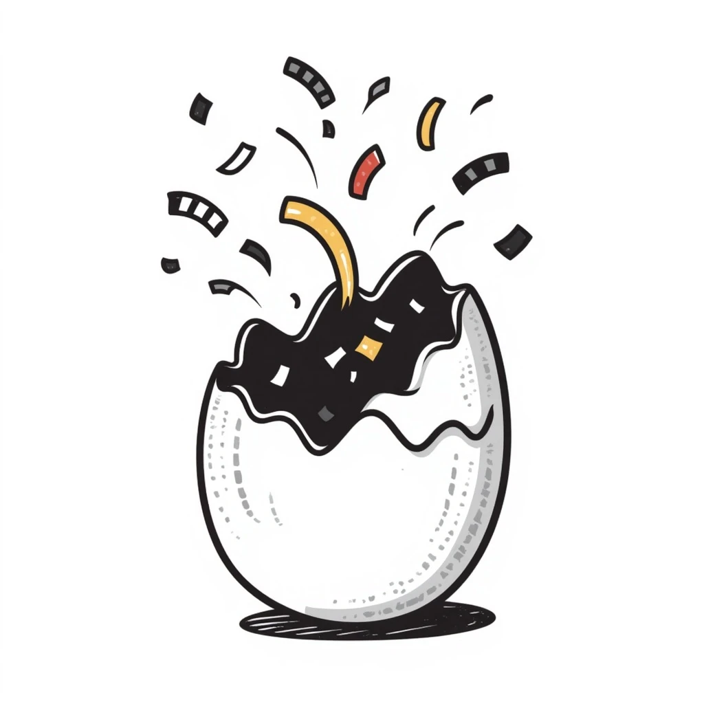 Confetti egg emoji