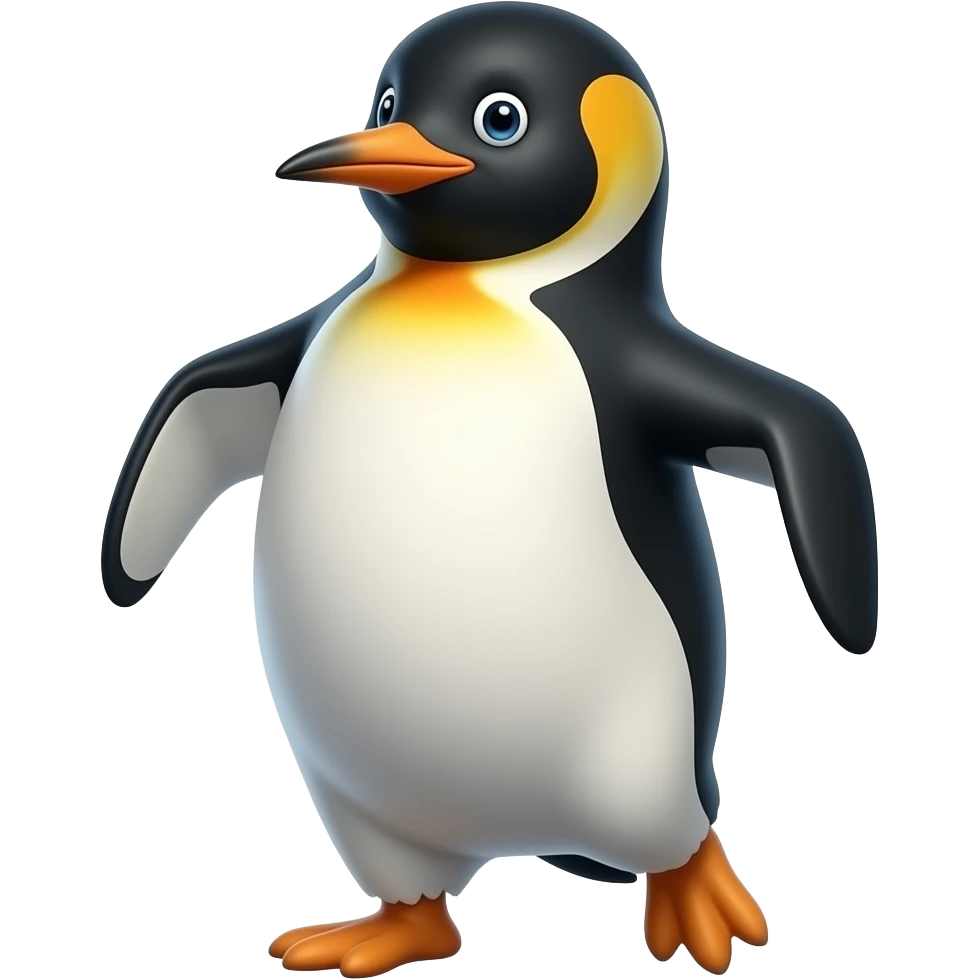 Dancing penguin emoji