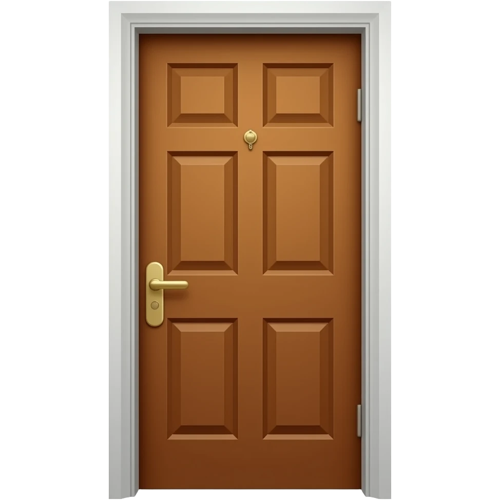 Brown House door emoji emoji