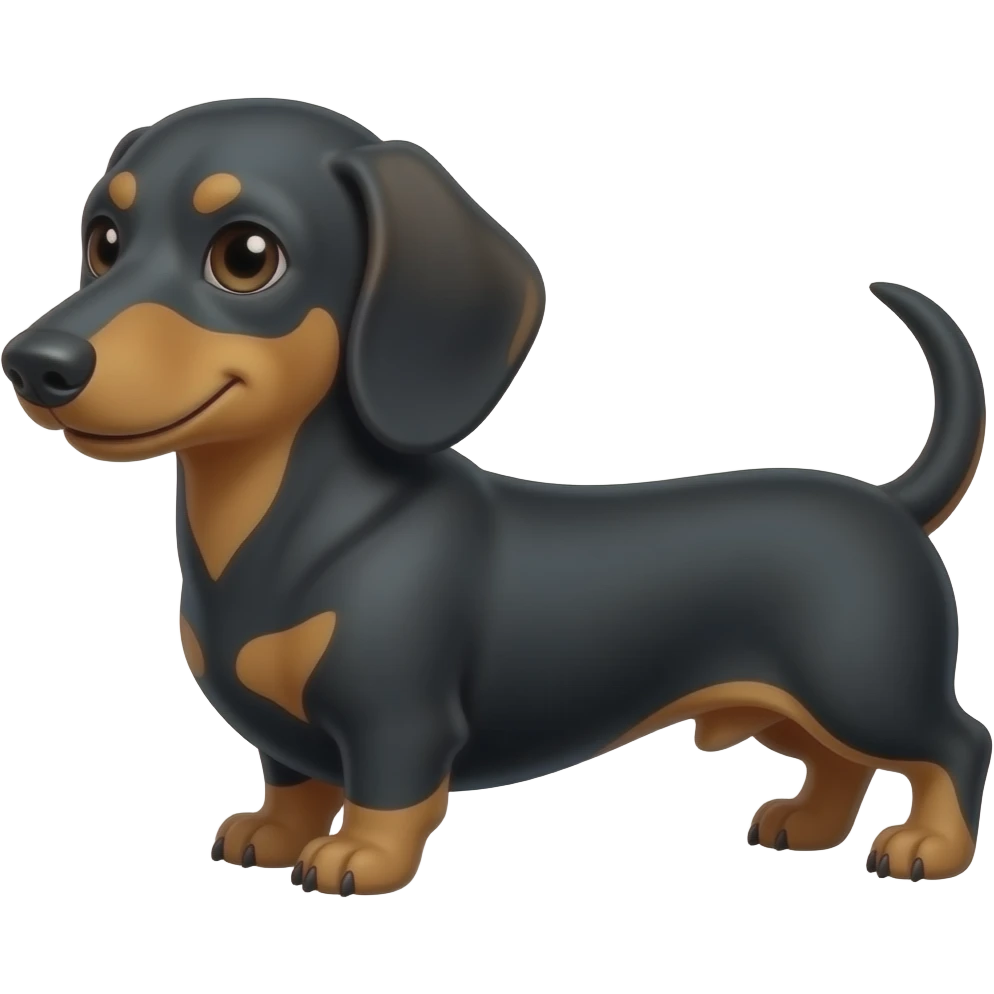 Smiling Dachshund emoji