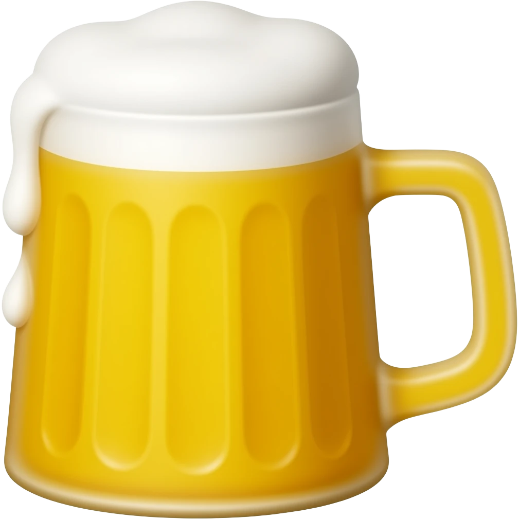 Emoji  de una cabeza de soldado haciendo un saludo  🫡 (solamente la cerveza y que sea estilo emoji de los amarillos) emoji