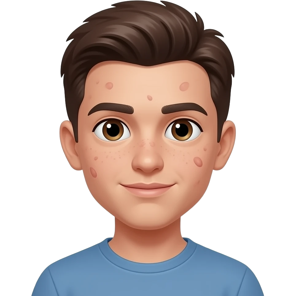 teenager with acne on face emoji