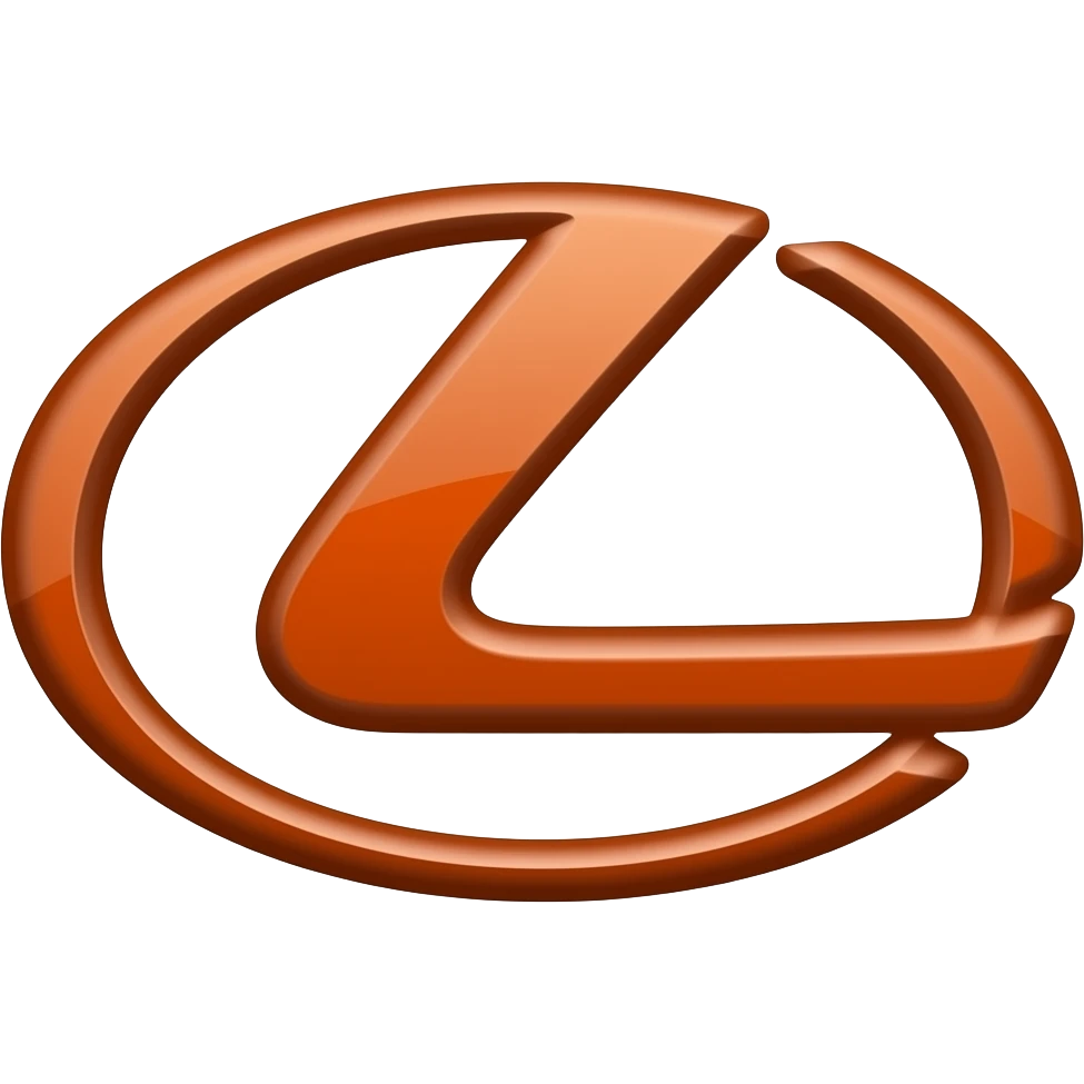 Make a Lexus logo thats based off of a dark orange outlined Tron legacy type of style emoji