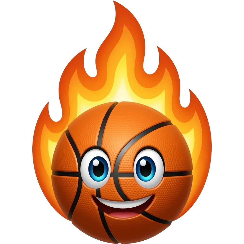 Fire basketball emoji
