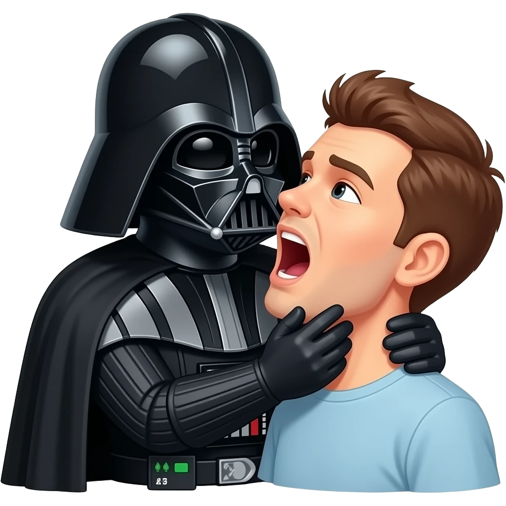 darth vader with choking other person gesture emoji