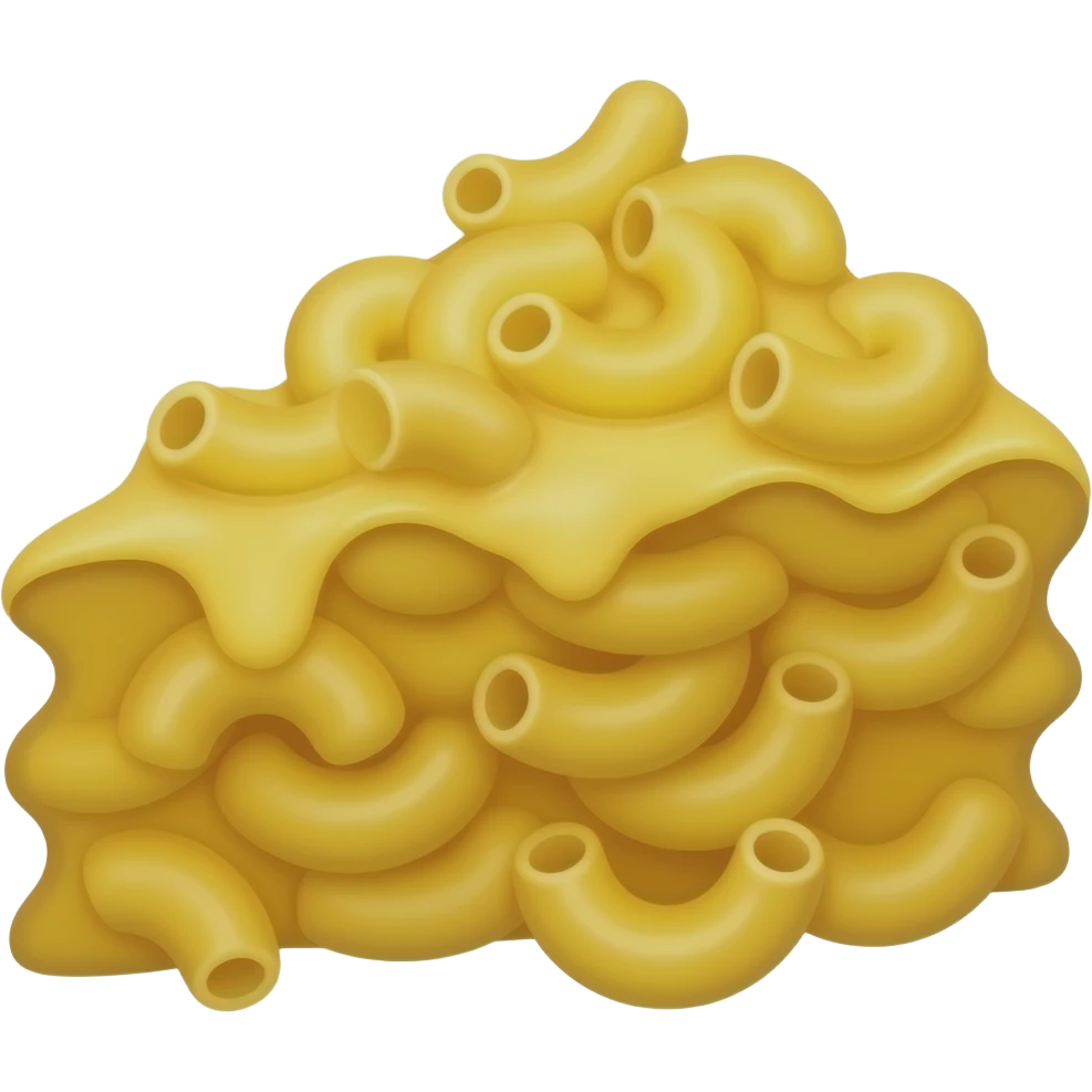 Map-aroni and cheese emoji