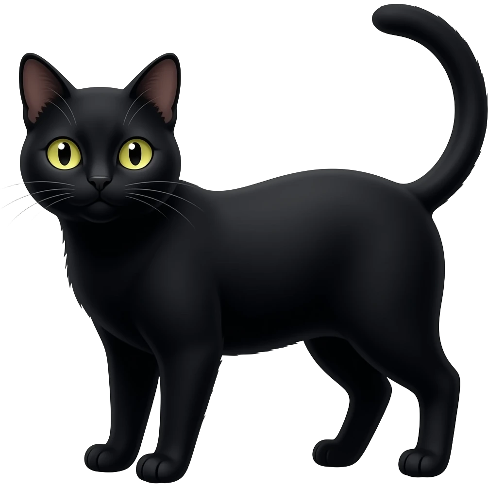 Chatte noire emoji