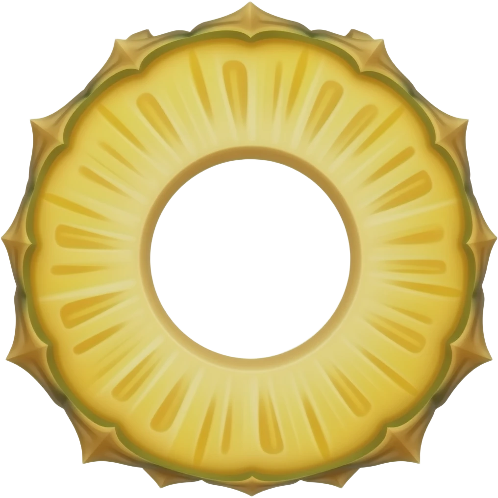 "B pineapple shape" emoji