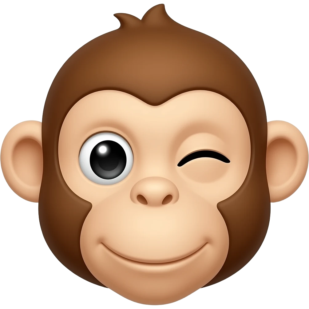 Monkey side eye emoji instead of the original picture emoji