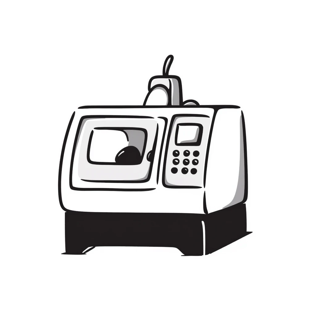 CNC machine tool emoji based on the provided logo emoji