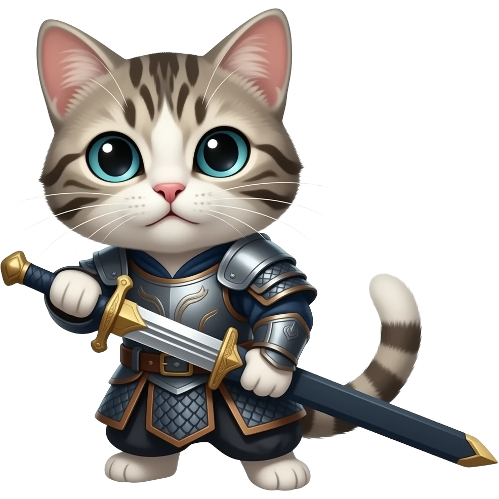 Gato con espada emoji