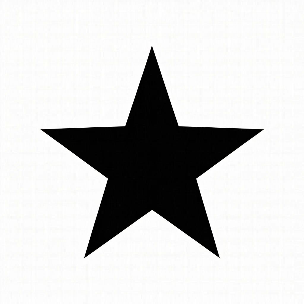 Star icon black silhouette emoji