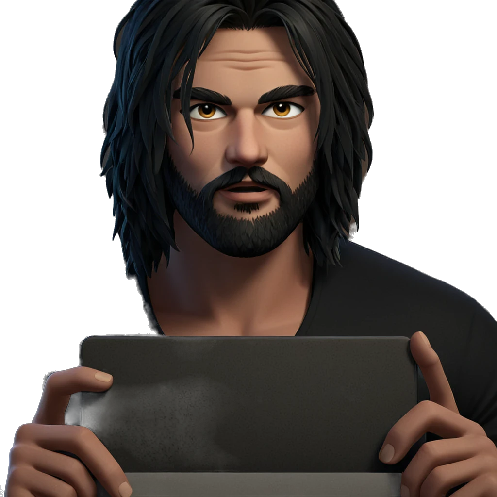 mysterious boy with beard emoji