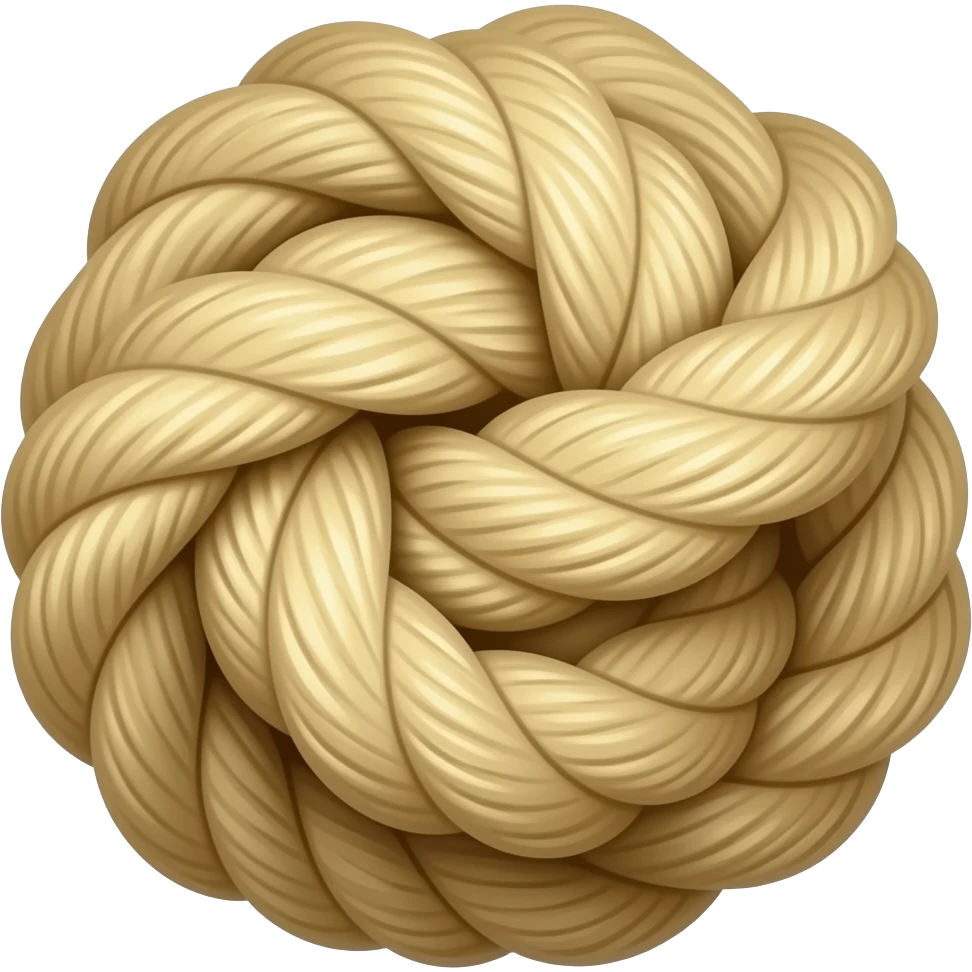 düğümlenmiş ip emoji