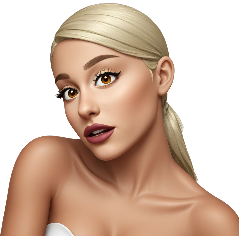 intense gaze with parted lips emoji