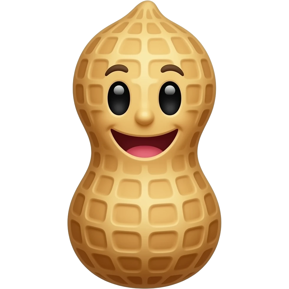 peanut smiling emoji