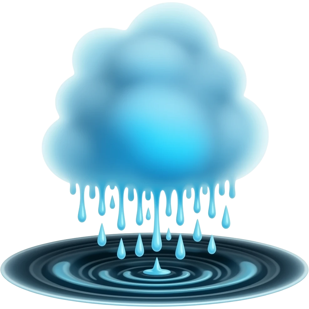 smoky fiery blue mana vapor dripping and falling into dark swirling vortex emoji