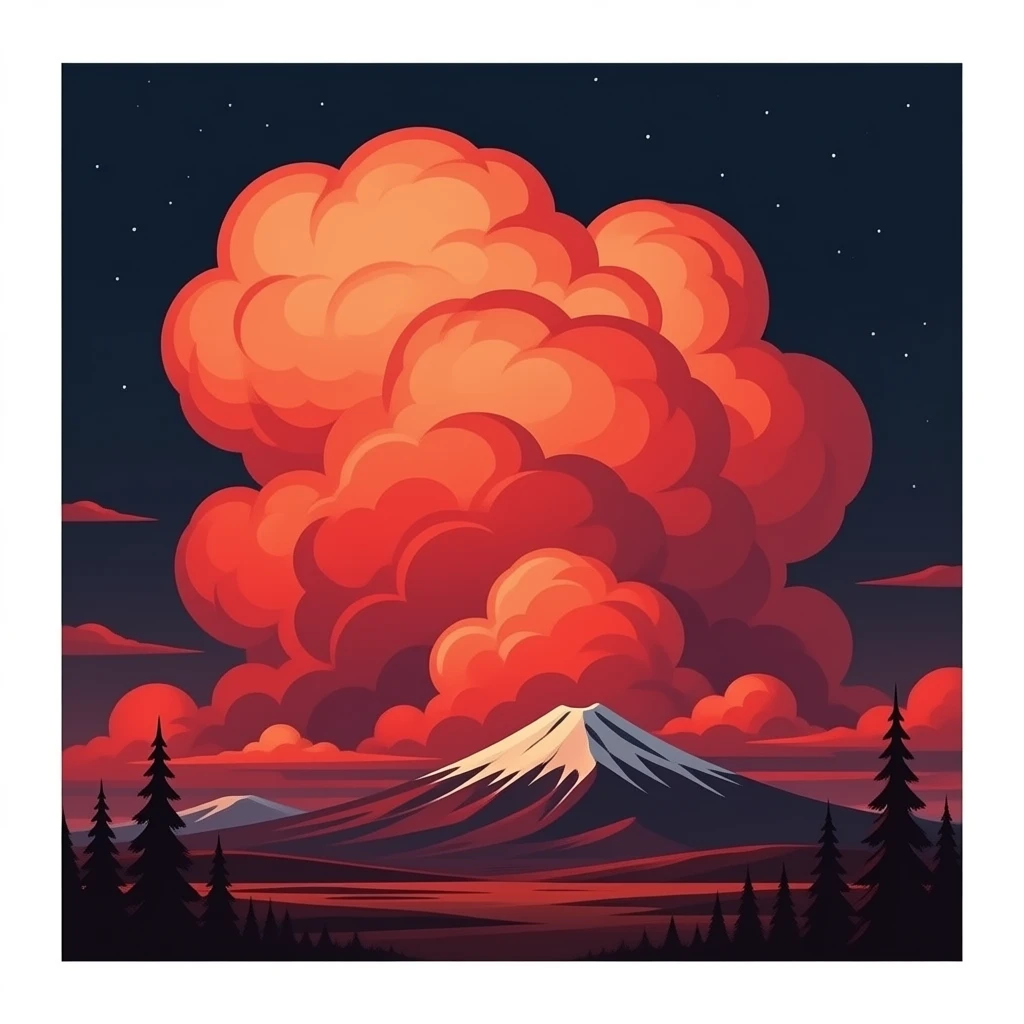 Red gas cloud emoji