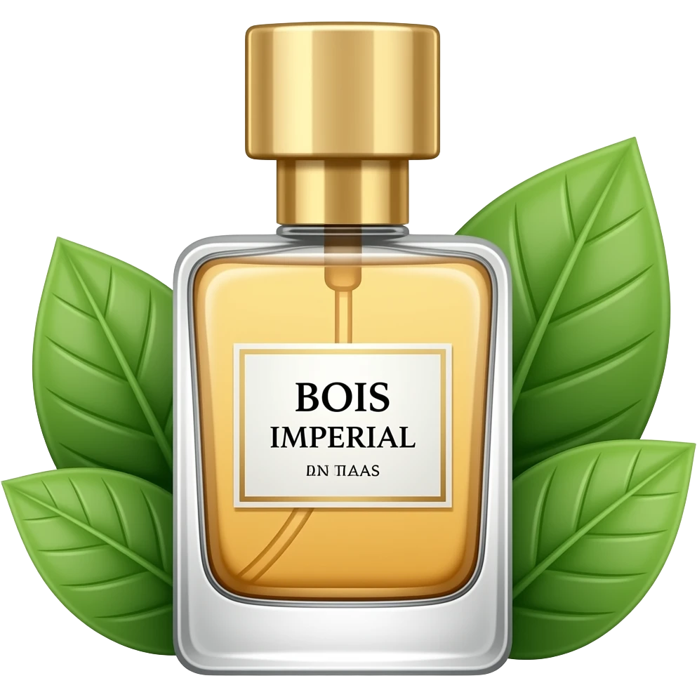 Духи bois imperial и листья по бокам emoji